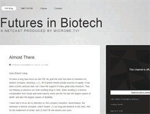 Tablet Screenshot of futuresinbiotech.com